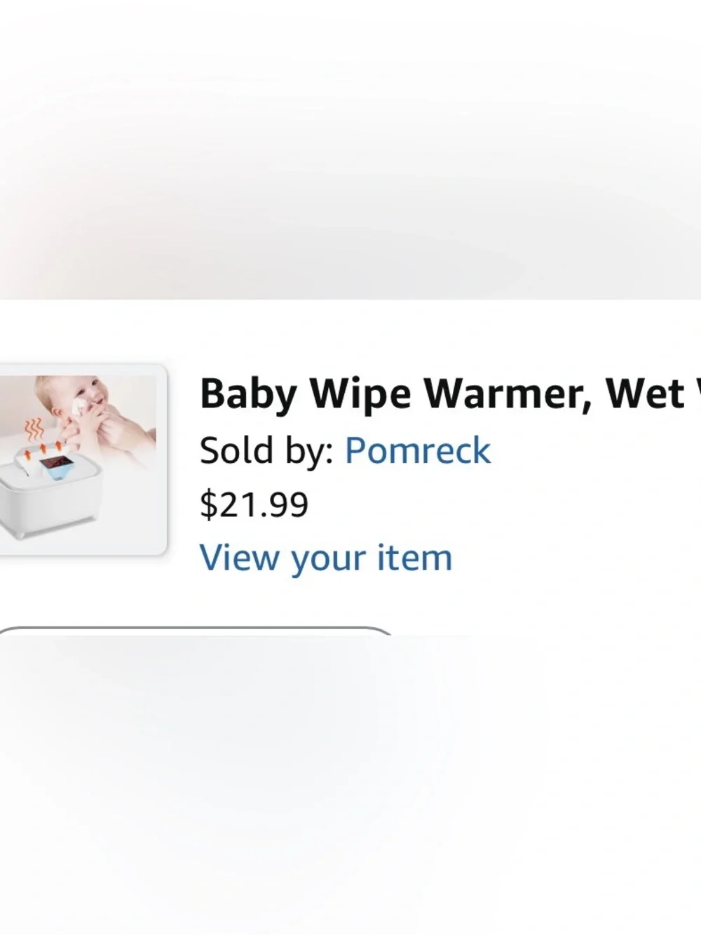 Compact Electric Baby Wipes warmer in white